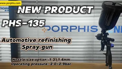 PHS-135 Automotive Refinishing Spray Gun from PORPHIS